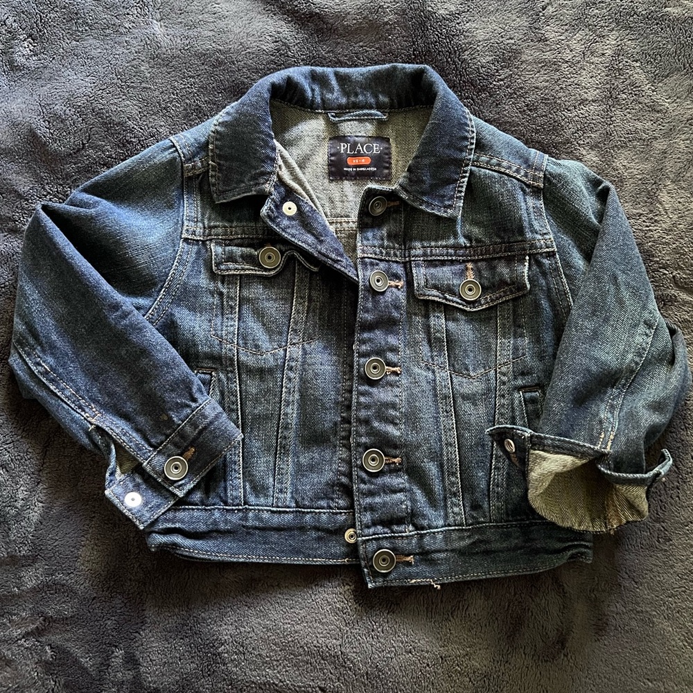 The Children’s Place Boy’s Denim Jean Jacket XS(4)